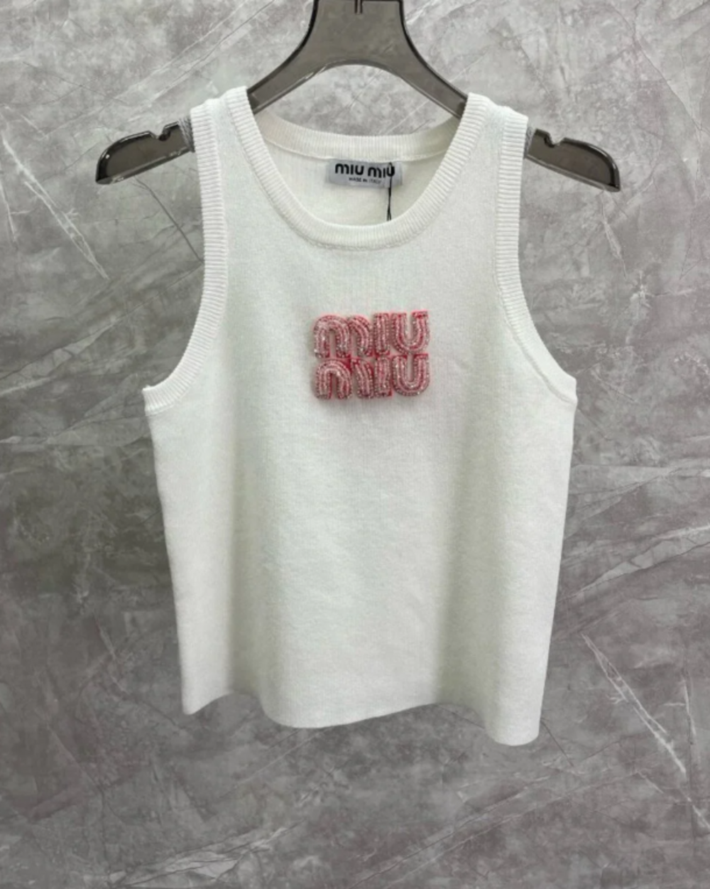 Miu Miu Tank Top with Logo